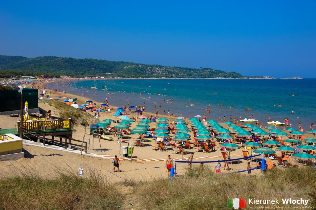 plaża Scialmarino, Gargano, Włochy (fot. Ł. Ropczyński, kierunekwlochy.pl)